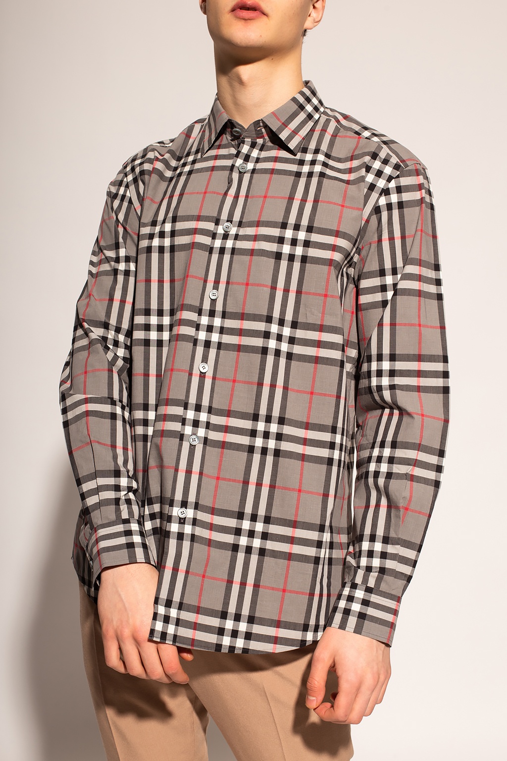 Patterned shirt Burberry - Burberry logo-print long-sleeve